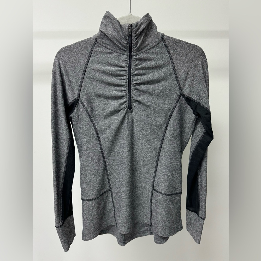 Champion Athletic 1/4‎ Zip Lightweight Pullover in Gray, Size M